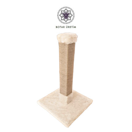 60 cm Kare Tırmalama Tahtası - Krem